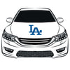 Los Angeles Dodgers Flag,  LA Car Hood Cover Flag , Engine Banner Flag of Los Angeles Dodgers,3.3X5ft,100% Polyester Elastic Fabrics Can be Washed