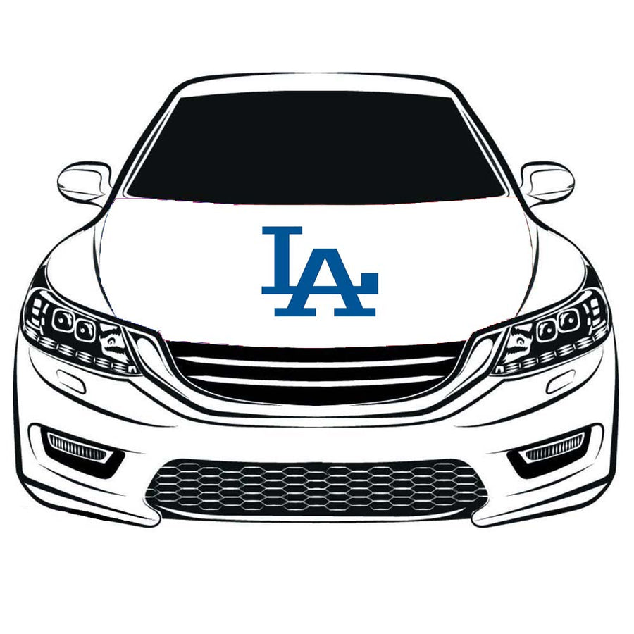 Los Angeles Dodgers Flag,  LA Car Hood Cover Flag , Engine Banner Flag of Los Angeles Dodgers,3.3X5ft,/6X7FT100% Polyester Elastic Fabrics Can be Washed