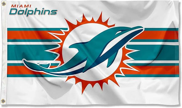 Miami Dolphins Flag-3x5FT NFL Banner-100% polyester-super bowl