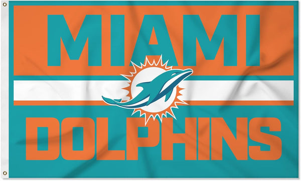 Miami Dolphins Flag-3x5FT NFL Banner-100% polyester-super bowl