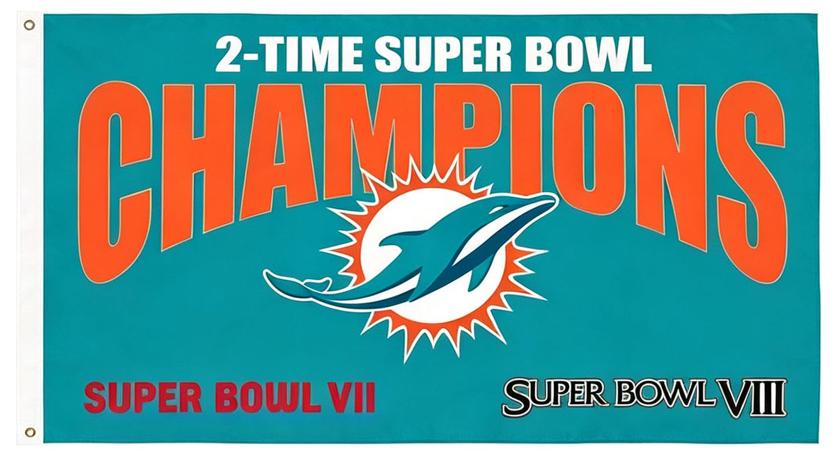 Miami Dolphins Flag-3x5FT NFL Banner-100% polyester-super bowl