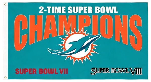 Miami Dolphins Flag-3x5FT NFL Banner-100% polyester-super bowl