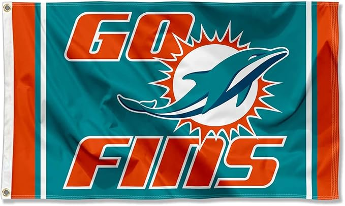 Miami Dolphins Flag-3x5FT NFL Banner-100% polyester-super bowl