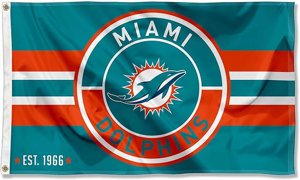 Miami Dolphins Flag-3x5FT NFL Banner-100% polyester-super bowl