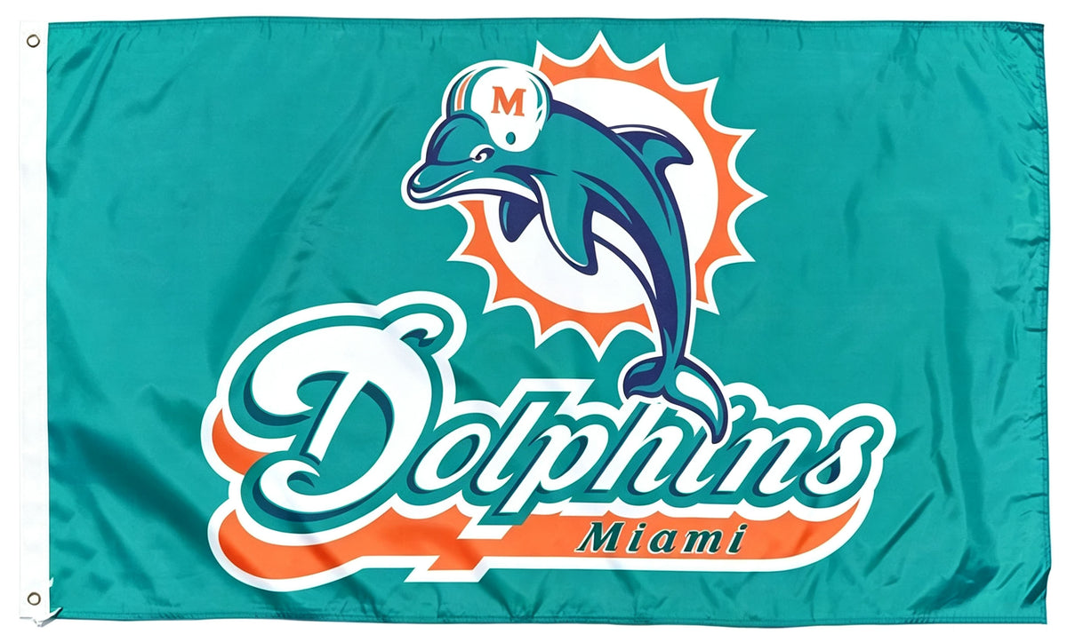 Miami Dolphins Flag-3x5FT NFL Banner-100% polyester-super bowl