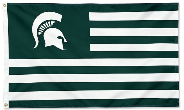 Michigan State Spartans Flag College Sports Flag-NCAA Michigan StateTeam University MSU  Banner -3x5 FT Banner-100% polyester-2 Metal Grommets