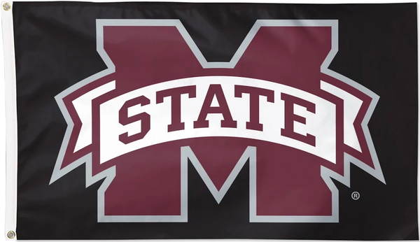 Mississippi State Bulldogs MSU University College Flag-NCAA 3x5 ft 100% polyester-2 Metal Grommets-One sided /Two sided