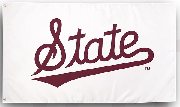 Mississippi State Bulldogs MSU University College Flag-NCAA 3x5 ft 100% polyester-2 Metal Grommets-One sided /Two sided