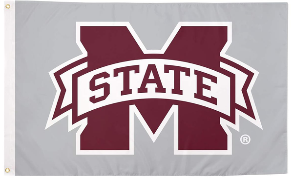 Mississippi State Bulldogs MSU University College Flag-NCAA 3x5 ft 100% polyester-2 Metal Grommets-One sided /Two sided