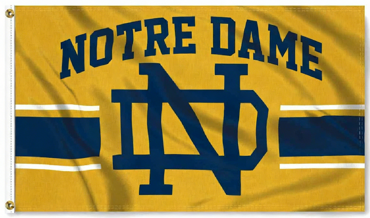 Notre Dame Fighting Irish Cheer ND Flag-3X5 ft NCAA Banner Irish Ireland Shamrock