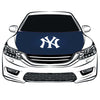 Car Hood Cover Flag New York Yankees, Engine Banner Flag of NY Yankees,3.3X5ft,100% Polyester Elastic Fabrics Can be Washed