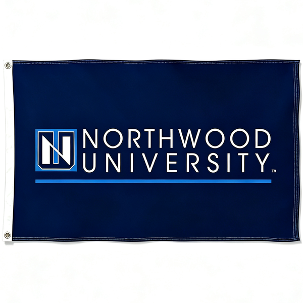 Northwood Timberwolves University Flag -NCAA 3x5 ft NU College  Banner-100% polyester-2 Metal Grommets-One sided /Two sided
