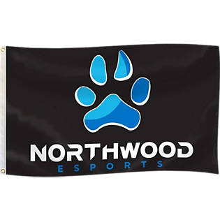 Northwood Timberwolves University Flag -NCAA 3x5 ft NU College  Banner-100% polyester-2 Metal Grommets-One sided /Two sided