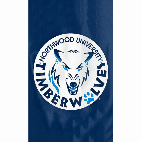 Northwood Timberwolves University Flag -NCAA 3x5 ft NU College  Banner-100% polyester-2 Metal Grommets-One sided /Two sided