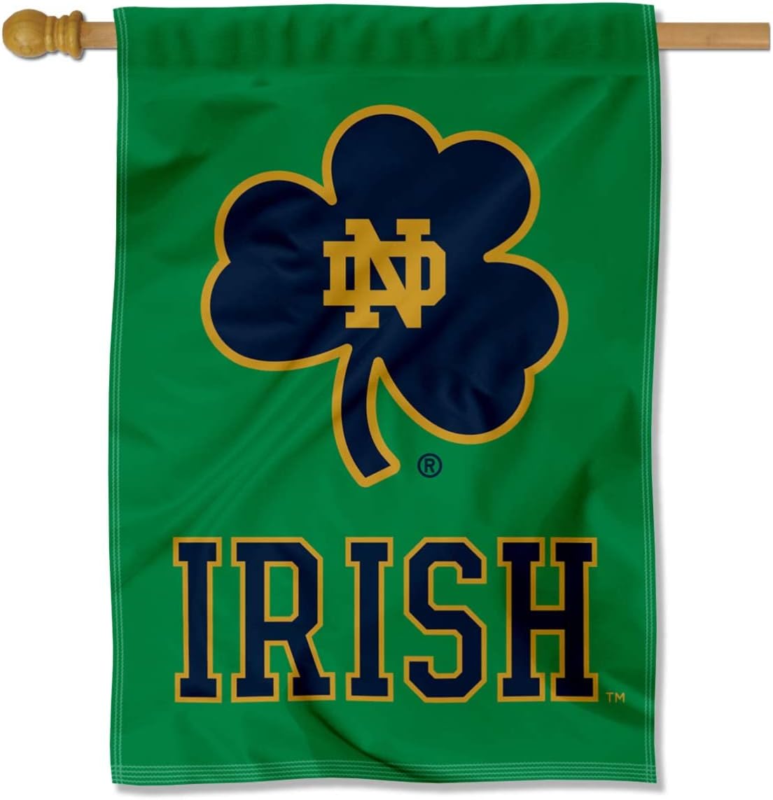 Notre Dame Fighting Irish Cheer ND Garden Flag -NCAA Irish Ireland Shamrock For Outdoor Indoor Home Garden Yard Decorations