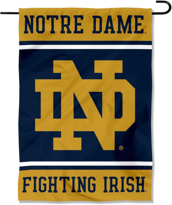 Notre Dame Fighting Irish Cheer ND Garden Flag -NCAA Irish Ireland Shamrock For Outdoor Indoor Home Garden Yard Decorations