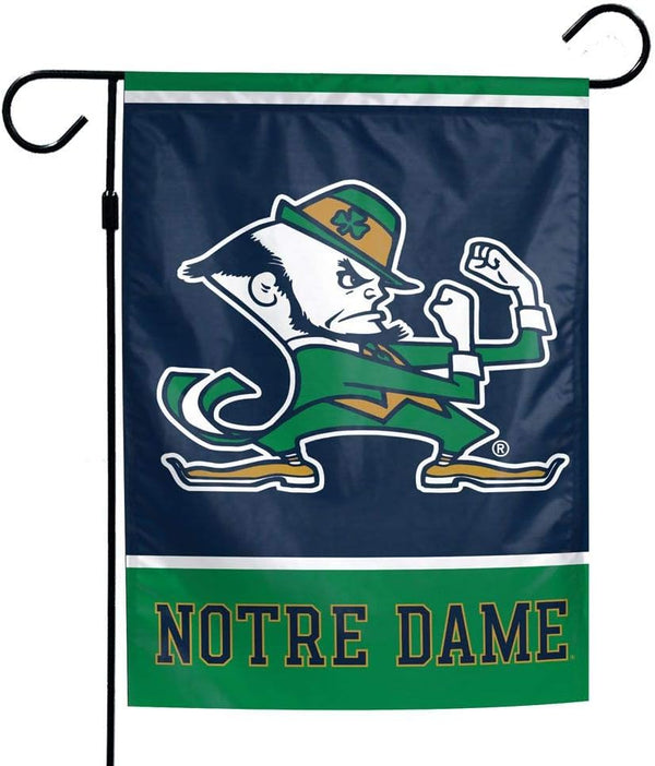 Notre Dame Fighting Irish Cheer ND Garden Flag -NCAA Irish Ireland Shamrock For Outdoor Indoor Home Garden Yard Decorations
