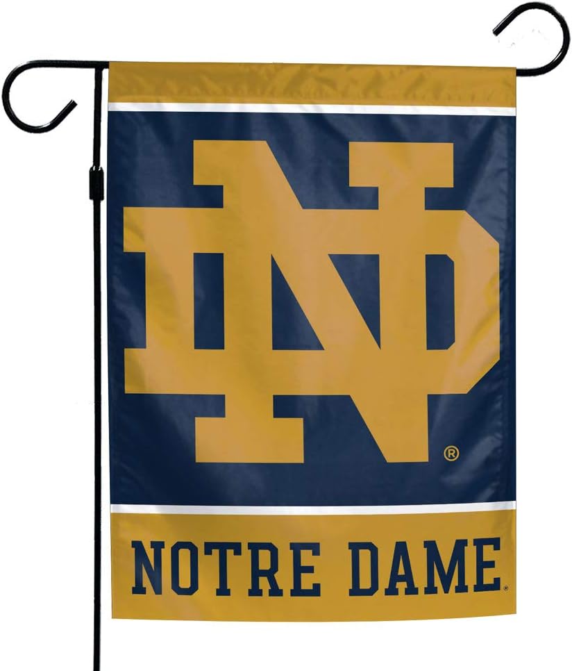 Notre Dame Fighting Irish Cheer ND Garden Flag -NCAA Irish Ireland Shamrock For Outdoor Indoor Home Garden Yard Decorations