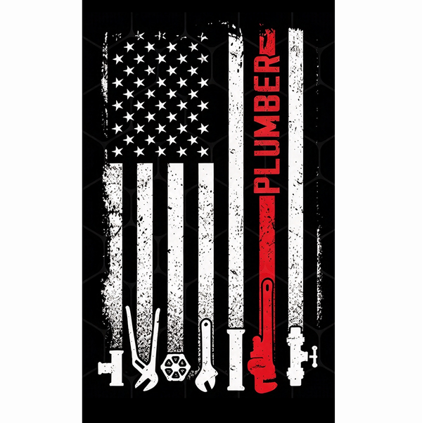 Plumber Flag- 3x5 FT Retro Plumber Banner-100% polyester-One sided / double sided