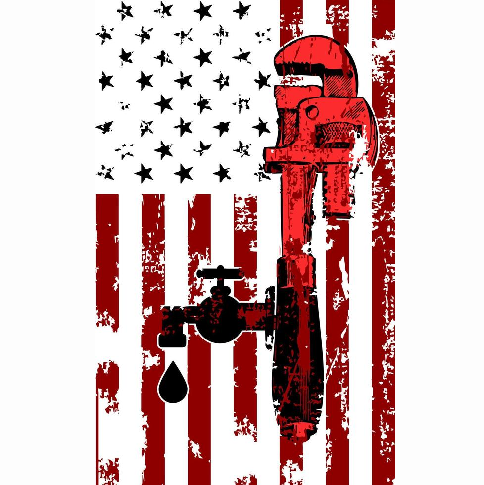 Plumber Flag- 3x5 FT Retro Plumber Banner-100% polyester-One sided / double sided