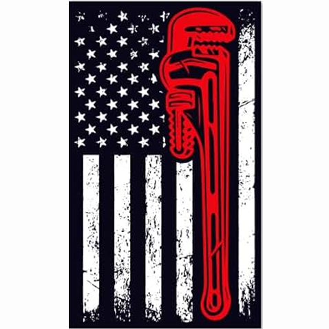 Plumber Flag- 3x5 FT Retro Plumber Banner-100% polyester-One sided / double sided