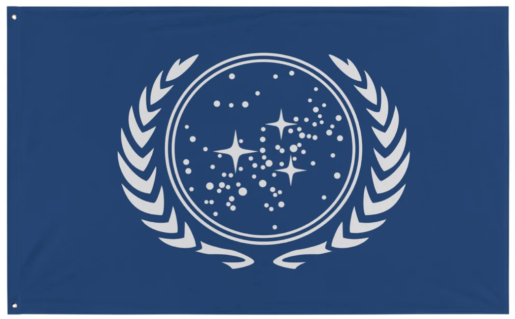 Star Trak Flag-3x5FT United Federation Banner -100% polyester - flagsshop