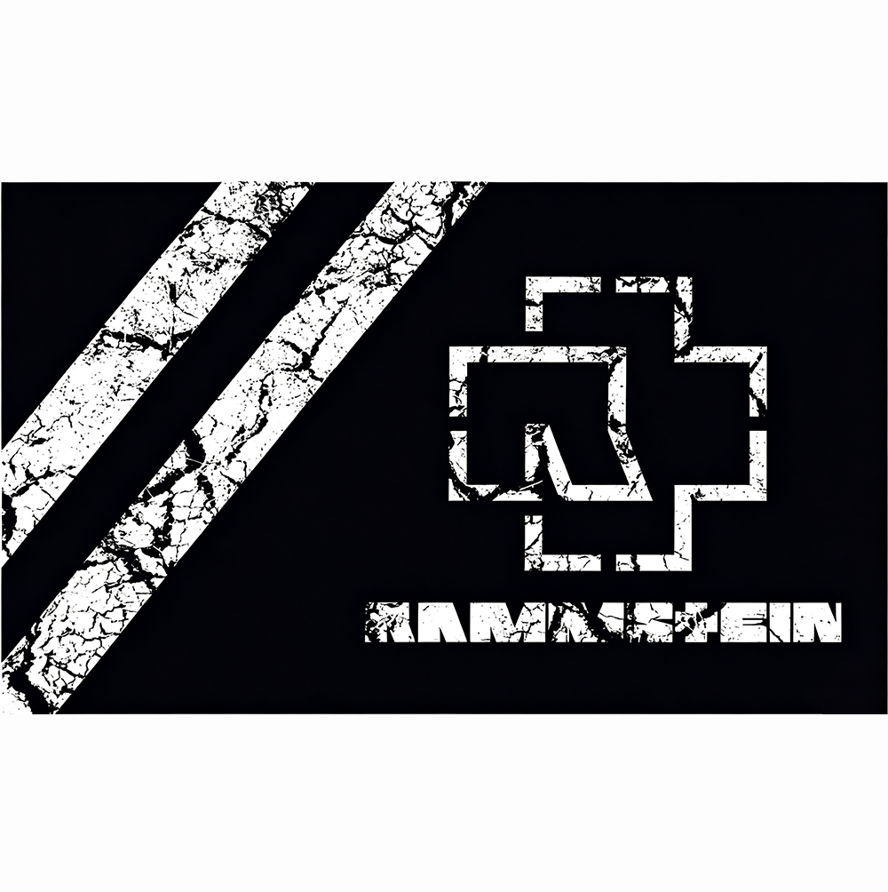 Rammstein Flag -3x5 ft Banner-100% polyester-2 Metal Grommets-One sided /Two sided