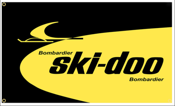Ski Doo Killer Bee Snowmobile Flag-3x5 FT Banner-100% polyester-2 Metal Grommets
