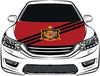 Spain national football team Car Hood Cover Flag ,Engine Banner,Selección de fútbol de España Flag,3.3X5ft, 100% Polyester Elastic Fabrics Can be Washed Suitable for large SUV and Pickup Trucks