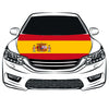 Spain Car Hood Cover Flag ,Engine Banner,Spanish Flag,3.3X5ft, 100% Polyester Elastic Fabrics Can be Washed Suitable for large SUV and Pickup Trucks