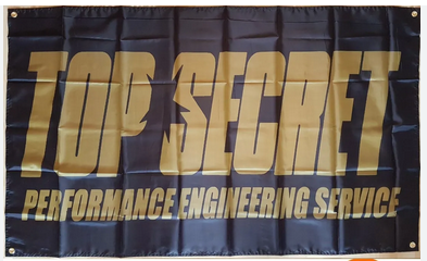 Top Secret Flag -3x5 FT Banner-100% polyester-2 Metal Grommets