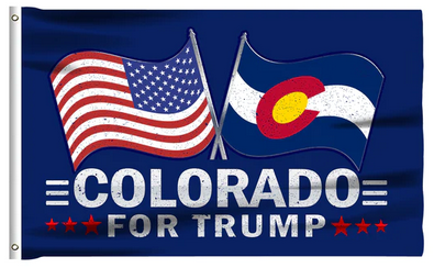 Trump 2024 Take America Back Flag- Colorado For Trump 3x5 FT Banner-100% polyester-2 Metal Grommets