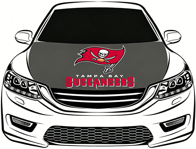 Tampa Bay Buccaneers Flag Car Hood Cover Flag NFL SKOL 4X5ft,/6X7FT 100% Polyester Elastic Fabrics Can be Washed Flag