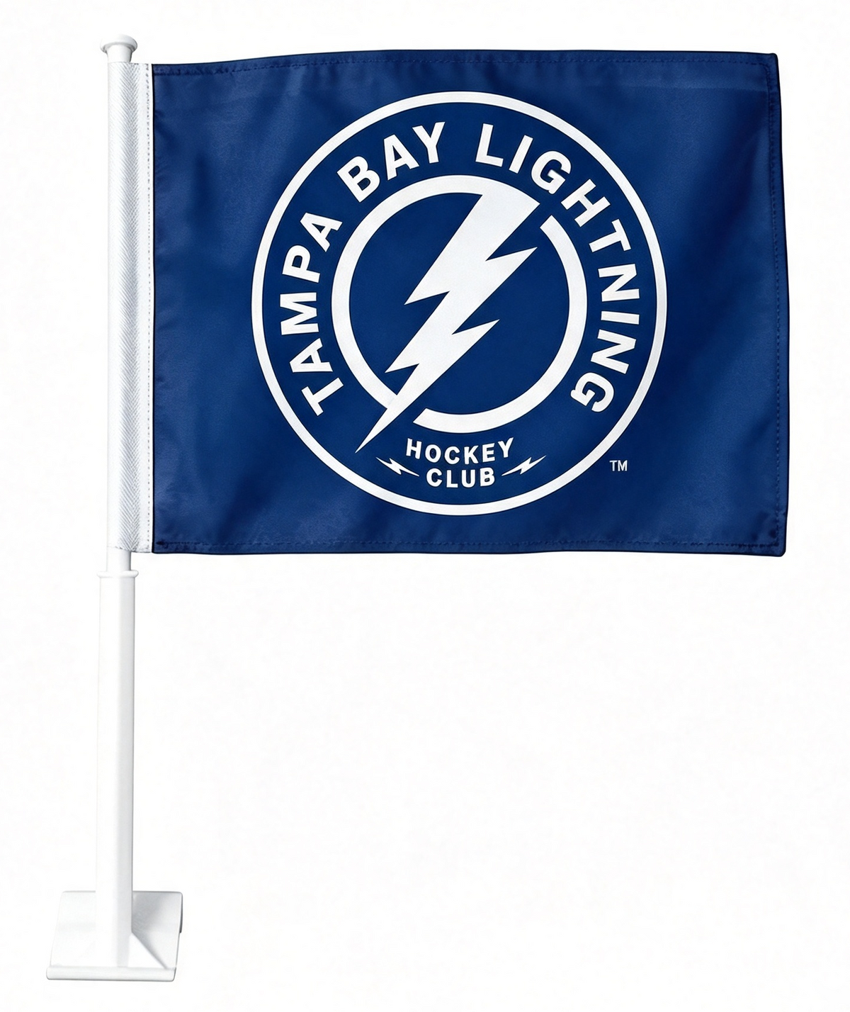 NHL St. Louis Blues Car Window Flag of  St. Louis Blues 11X18 Inch(28x46cm) 100% Polyester, Strong White Flagpole