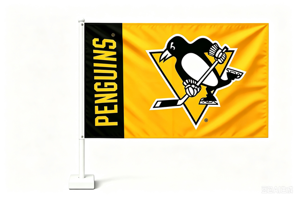 NHL Pittsburgh Penguins Flag - "12.5 x 18" "28 x 40" Inches - Pittsburgh Penguins Garden Flags