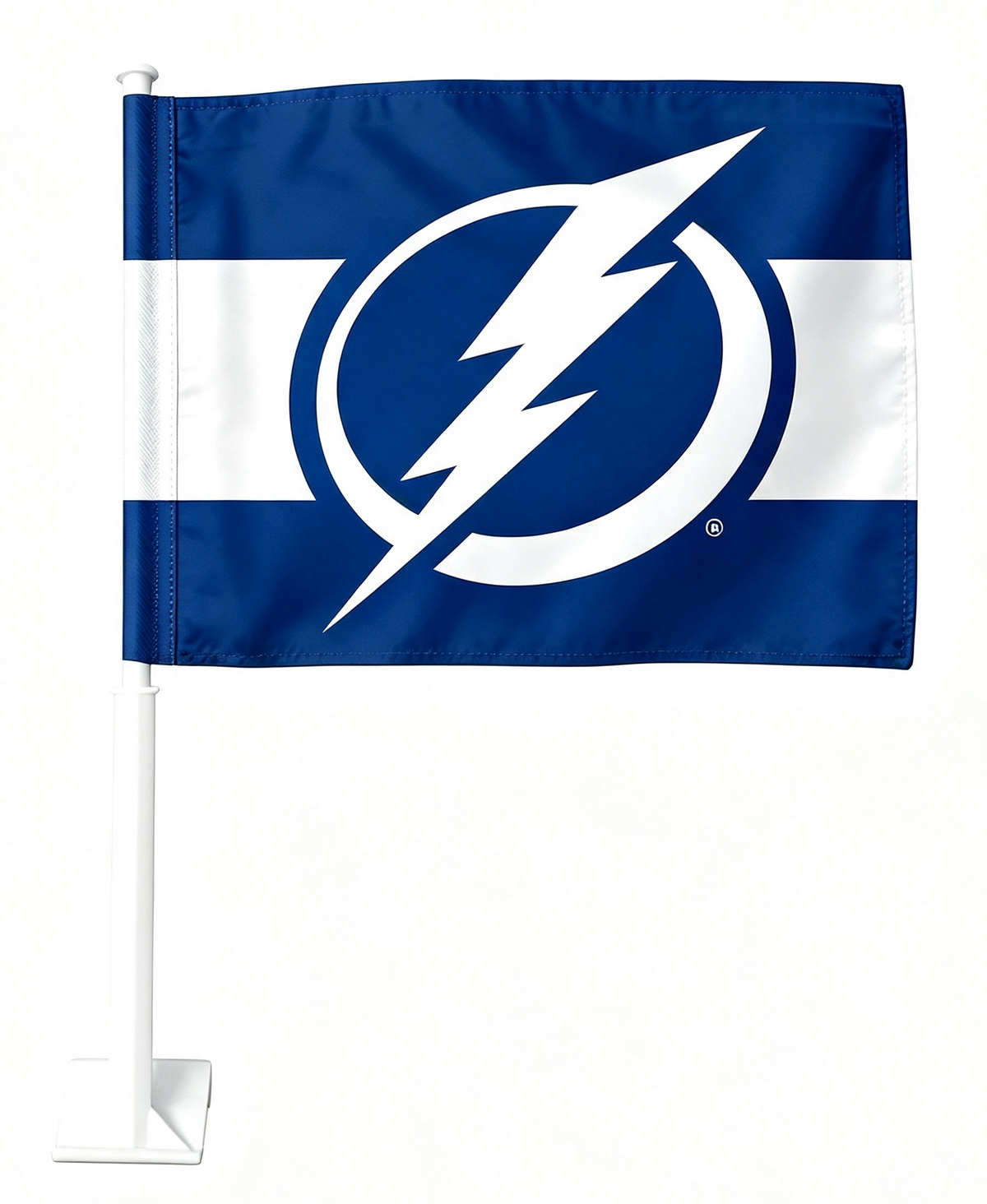 NHL St. Louis Blues Car Window Flag of  St. Louis Blues 11X18 Inch(28x46cm) 100% Polyester, Strong White Flagpole