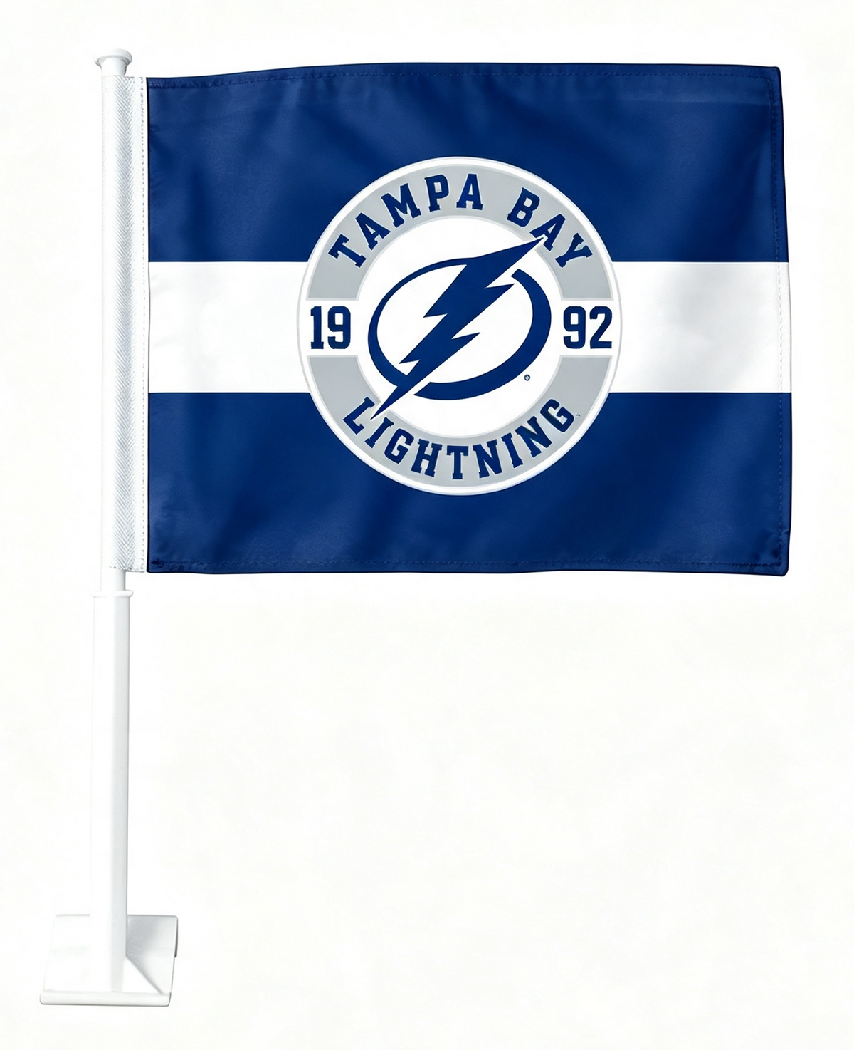 NHL St. Louis Blues Car Window Flag of  St. Louis Blues 11X18 Inch(28x46cm) 100% Polyester, Strong White Flagpole