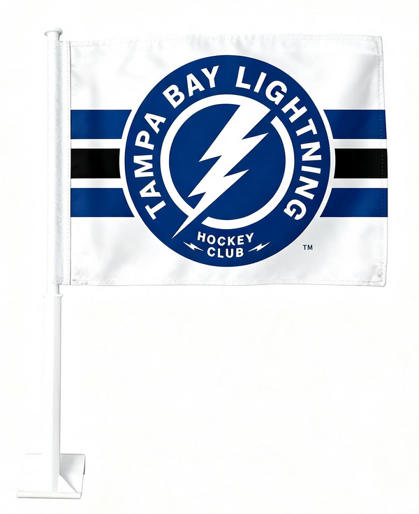 NHL St. Louis Blues Car Window Flag of  St. Louis Blues 11X18 Inch(28x46cm) 100% Polyester, Strong White Flagpole