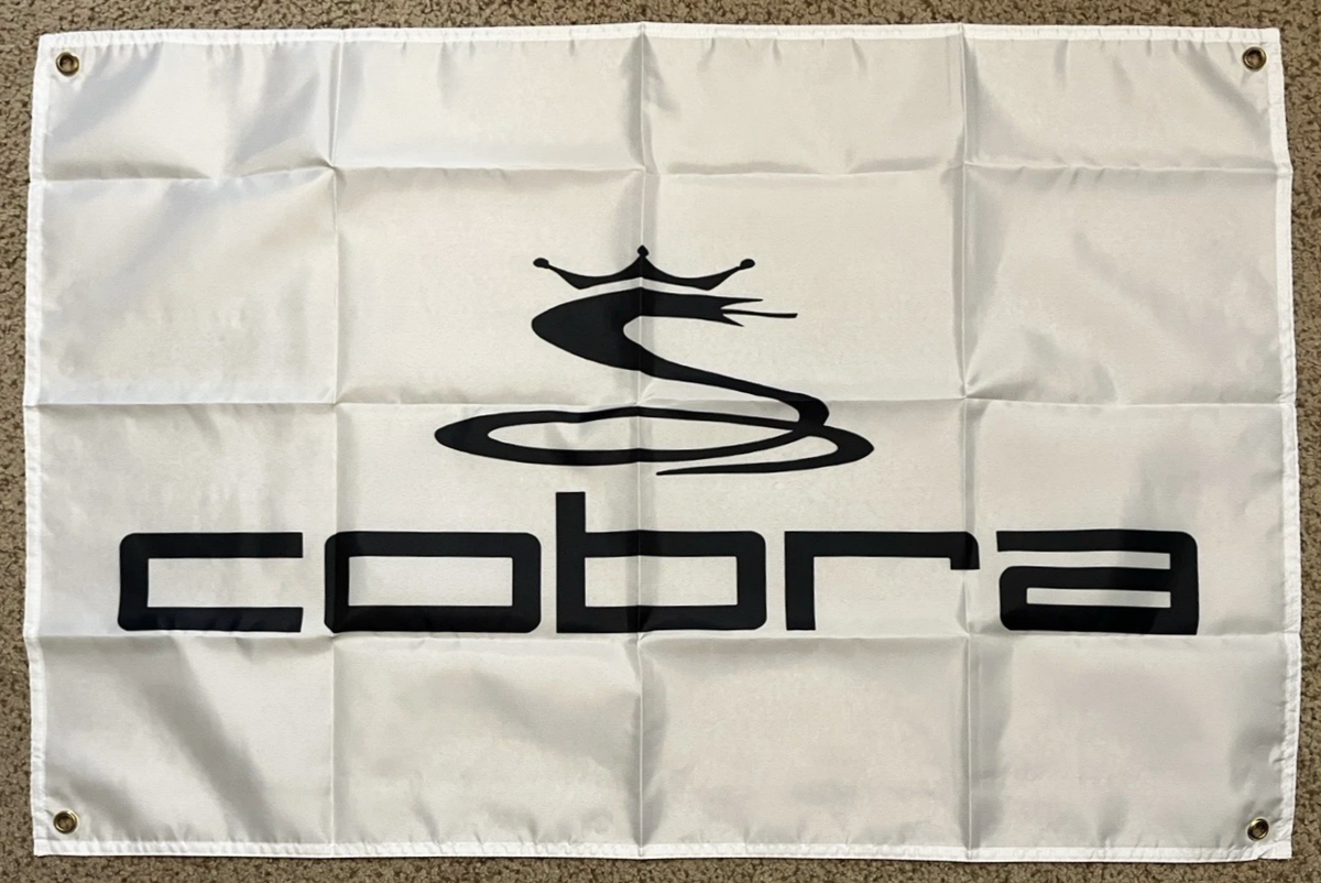 Cobra Golf Flag -3X5 FT King Cobra Banner -100% polyester-2 Metal Grommets-One sided /Two sided
