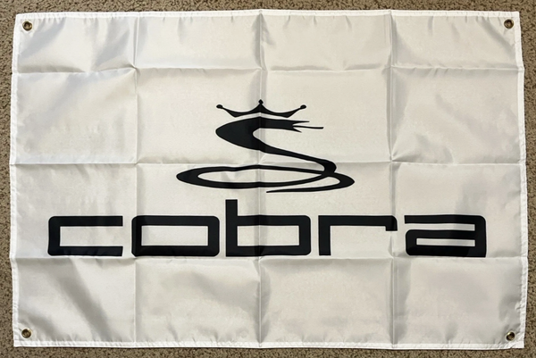 Cobra Golf Flag -3X5 FT King Cobra Banner -100% polyester-2 Metal Grommets-One sided /Two sided