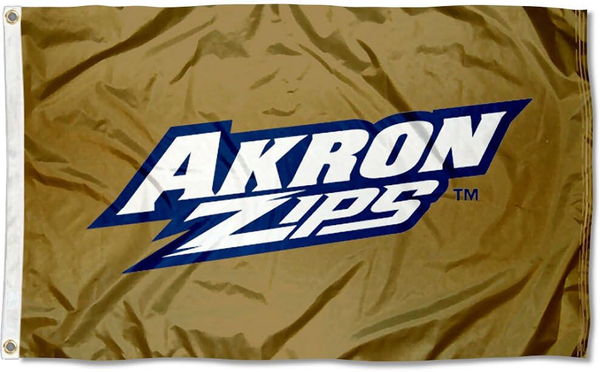 Akron Flag -Akron Zips Flag -3x5 ft 100% Polyester NCAA The University of Akron Banner-One sided / Double sided