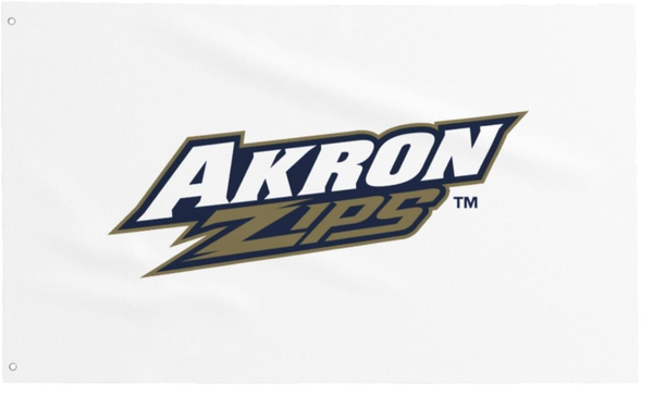 Akron Flag -Akron Zips Flag -3x5 ft 100% Polyester NCAA The University of Akron Banner-One sided / Double sided