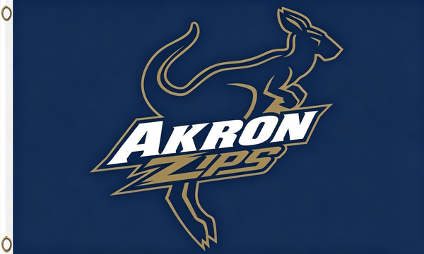 Akron Flag -Akron Zips Flag -3x5 ft 100% Polyester NCAA The University of Akron Banner-One sided / Double sided
