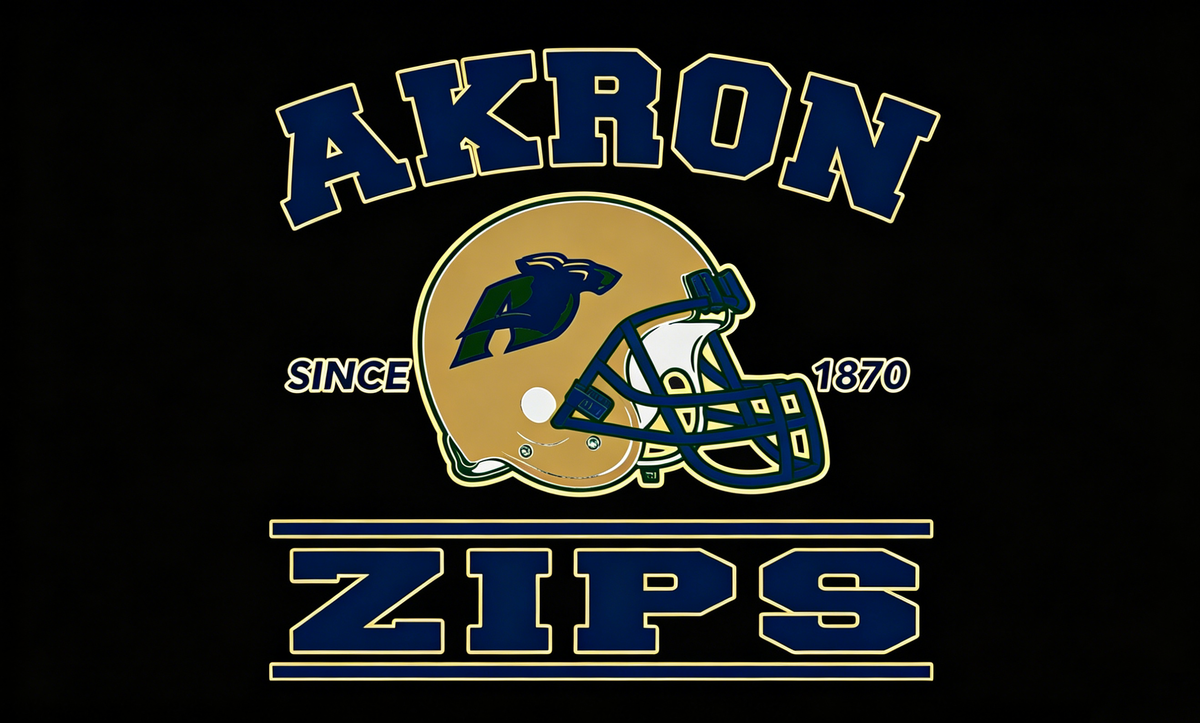 Akron Flag -Akron Zips Flag -3x5 ft 100% Polyester NCAA The University of Akron Banner-One sided / Double sided