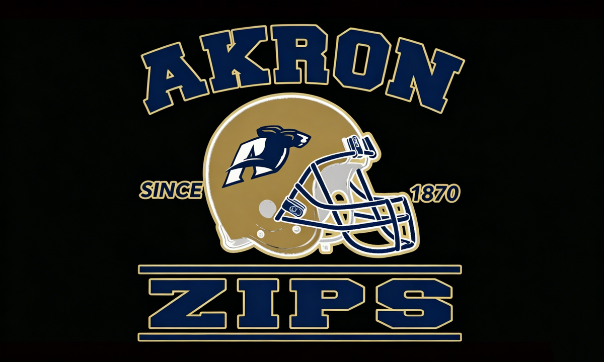 Akron Flag -Akron Zips Flag -3x5 ft 100% Polyester NCAA The University of Akron Banner-One sided / Double sided