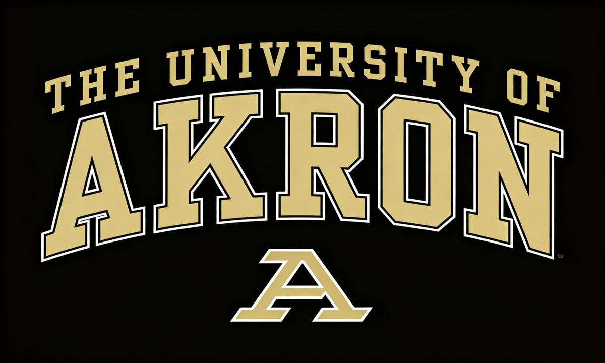 Akron Flag -Akron Zips Flag -3x5 ft 100% Polyester NCAA The University of Akron Banner-One sided / Double sided