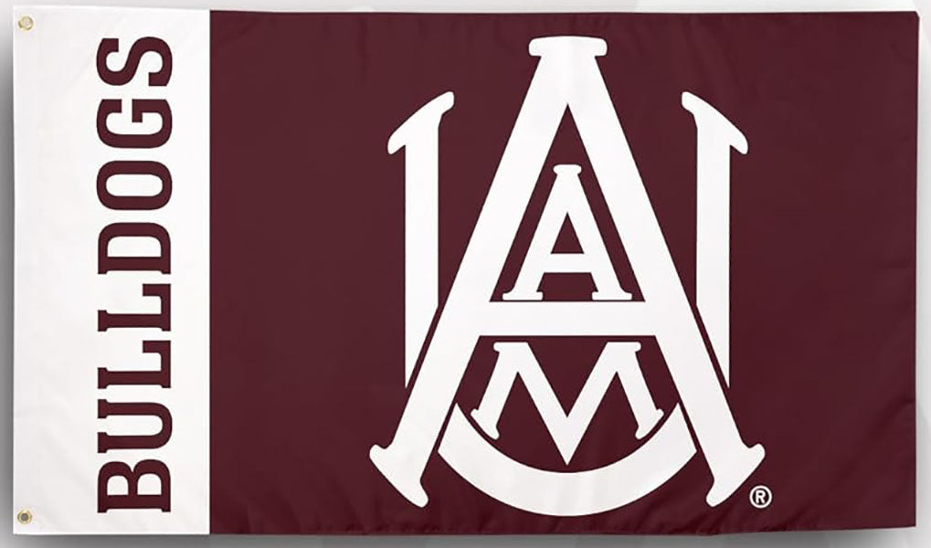 Alabama A&M University AAMU Flag - NCAA 3 x 5 Feet Bulldogs Banner-100% Polyester One sided / Double sided
