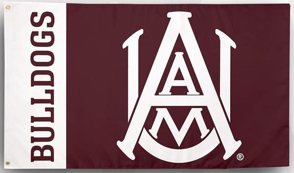 Alabama A&M University AAMU Flag - NCAA 3 x 5 Feet Bulldogs Banner-100% Polyester One sided / Double sided