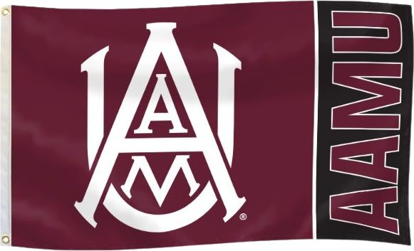 Alabama A&M University AAMU Flag - NCAA 3 x 5 Feet Bulldogs Banner-100% Polyester One sided / Double sided