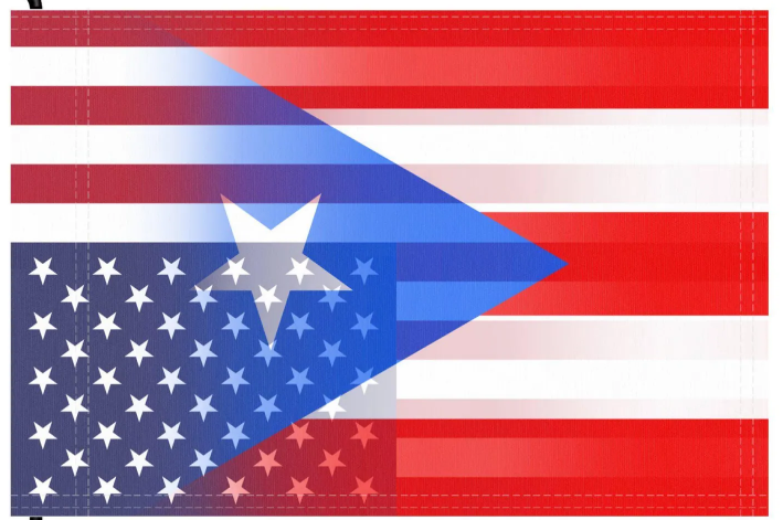 American Puerto Rican Flag -3X5 USA Puerto Rico Flag -100% Polyester  - One sided / Double sided